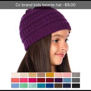 Kids cc brand beanie